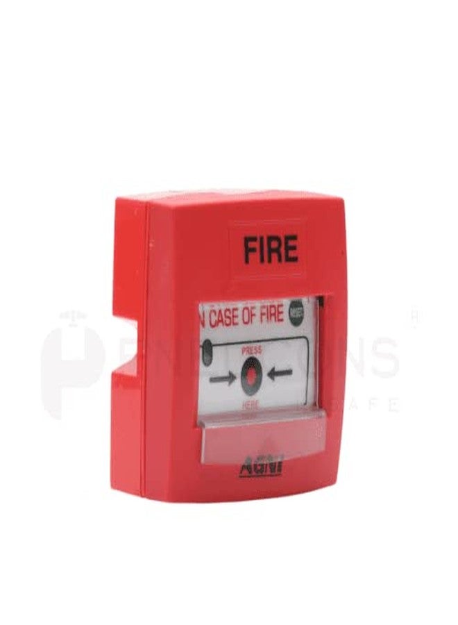 AGNI Plastic Manual Call Point (Standard Size, Red) - Image 2
